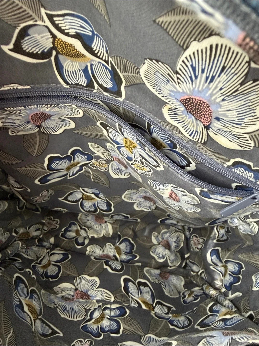 Vera Bradley Gray Sherpa Quilted Backpack